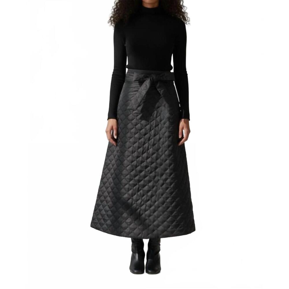 NEW ESTEEM COUTURE nicole puffer skirt in black